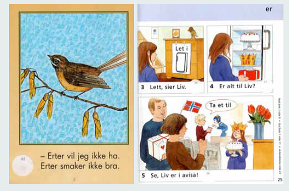 Eksempel 4: Elever 6, 7, 8 og 9 år – Lest inn lyd til boka Lille fugl, Cappelen 2003 og Zeppelin ABC, Aschehoug 2002