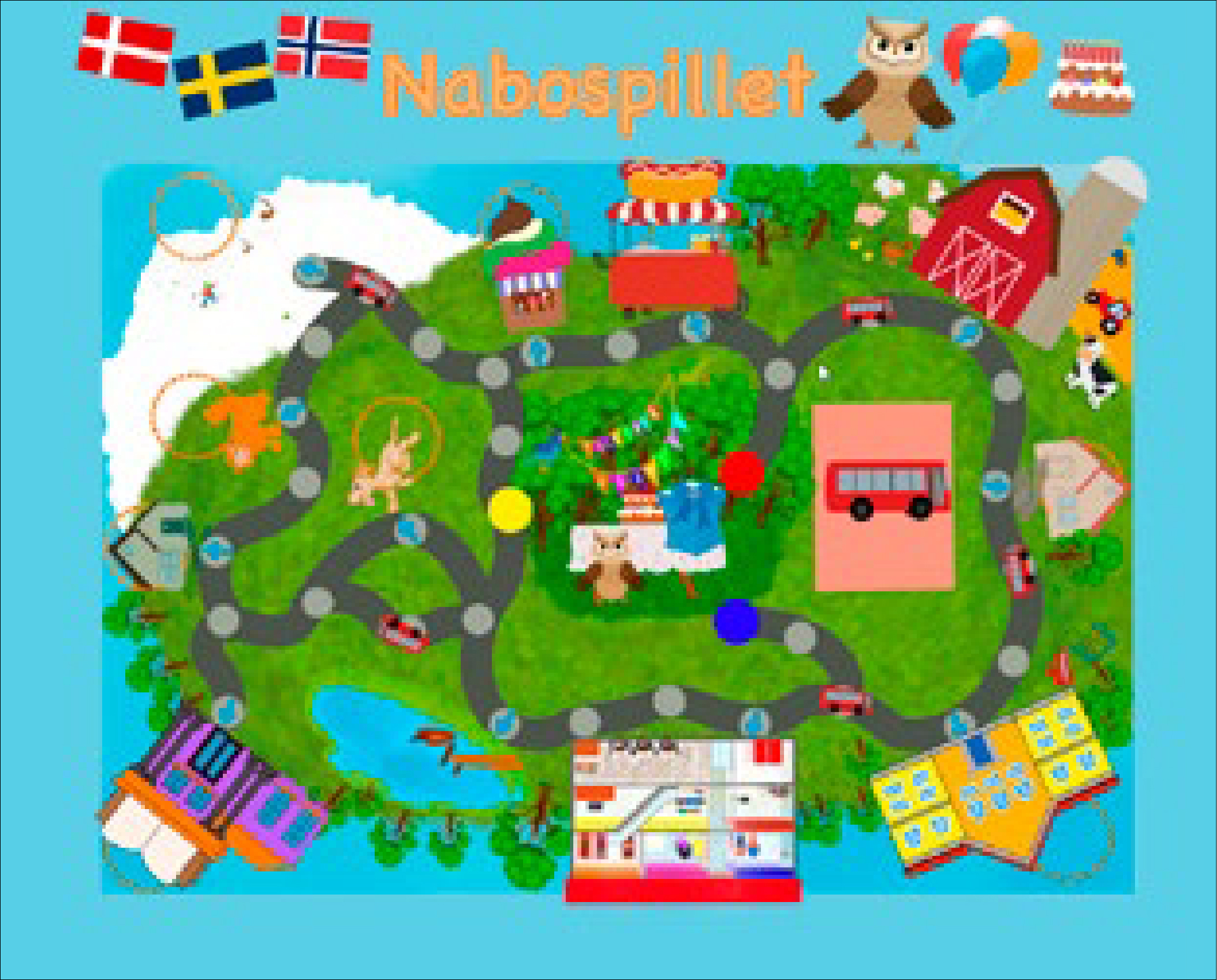 Figur 5 Masteroppgave Aarup og Sandnes Torp (2022), brettspill og nettsted innen nabospråksdidaktikk for begynneropplæringen