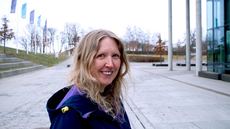 ENGASJEMENT: Professor Karina Bakkeløkken Hjelmervik er bevisst på hvordan hun lærer bort matte. (Foto: An-Magritt Larsen)