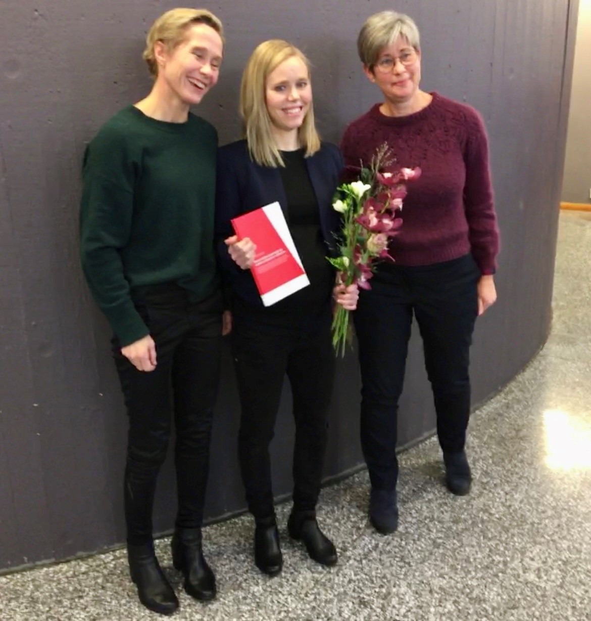 STIPENDIATER: Både Linda Røset og Ellen Nesset Mælan var på Ingeborg Barth Vedøy si disputas i desember (Foto: Miranda Thurston)