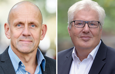 Morten Dæhlen (t.v.) og Sten Ludvigsen er dekaner på henholdsvis Det matematisk-naturvitenskapelige fakultet og Det utdanningsvitenskapelige fakultet ved UiO.