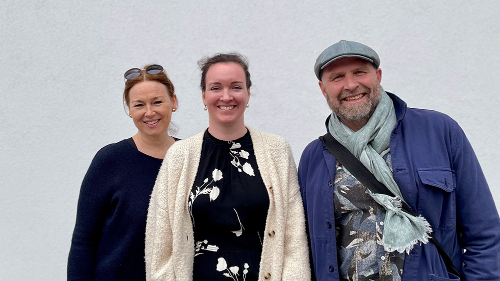 Elskar språk: Lisbeth M. Brevik (t.v.), Marte Blikstad-Balas og Helge Jordheim. Foto: Monica Bjermeland / UiO