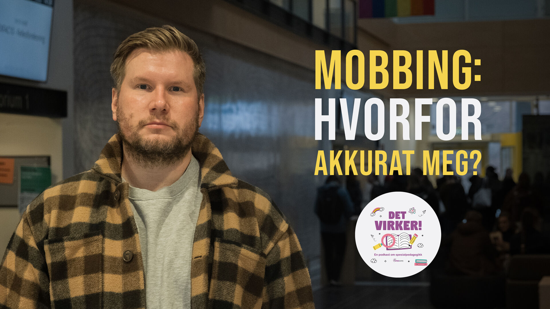 Alexander Sandtorv (37) ble mobbet gjennom hele ungdomsskolen. Han har alltid lurt på hvorfor det skjedde med akkurat ham. Foto: Fredrik Solli Wandem, SpedAims